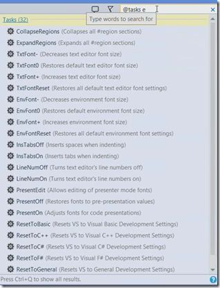 displays all the tasks